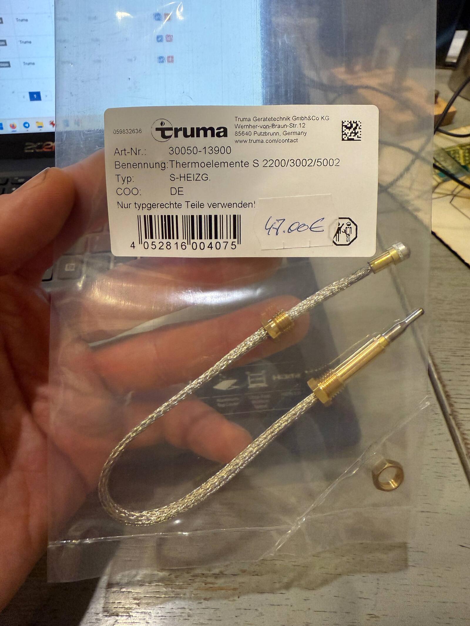Truma Thermocouple TRUMATIC S2200-3002-5002 (30050-13900)